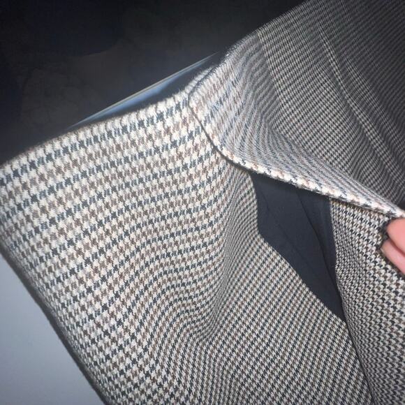 Ann Taylor Women's Sz 8 Houndstooth Pencil Stretch Career Preppy Skirt New - Picture 8 of 10